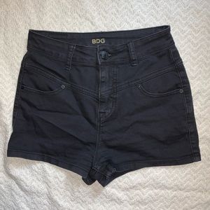 BDG black high waisted shorts size M